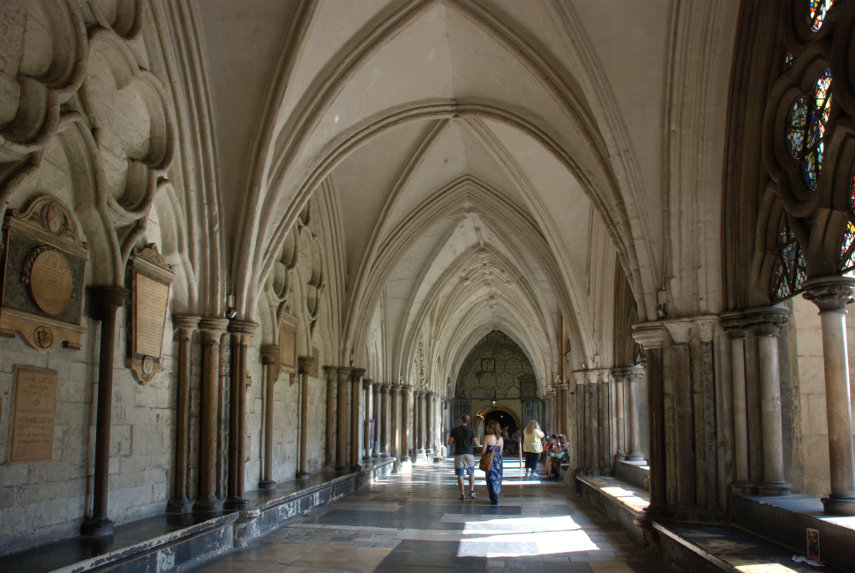 Cloisters, Westminster Abbey, London, England, Great Britain