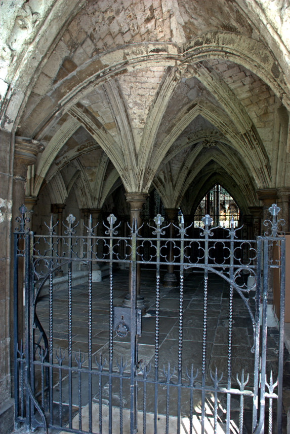 Chapter House entrance, Westminster Abbey, London, England, Great Britain
