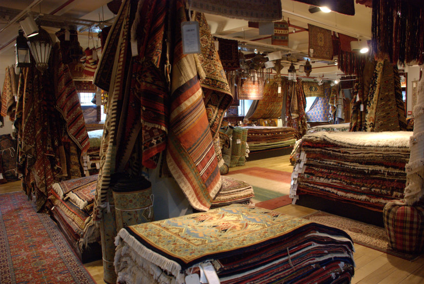 The Rug department, Liberty's, Soho, London