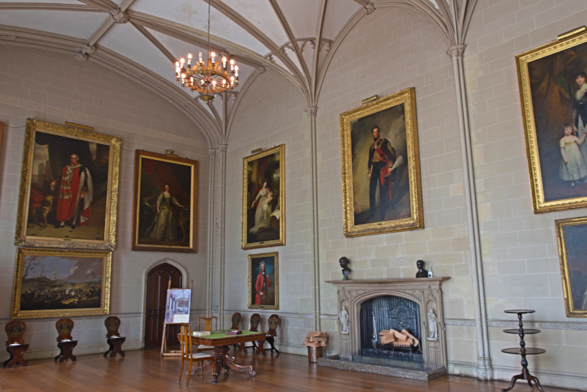 The Entrance Hall, Plas Newydd, Menai Bridge, Bangor, Caernarfonshire, Wales, Great Britain