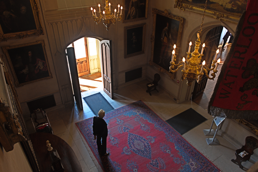 The Entrance Hall, Plas Newydd, Menai Bridge, Bangor, Caernarfonshire, Wales, Great Britain
