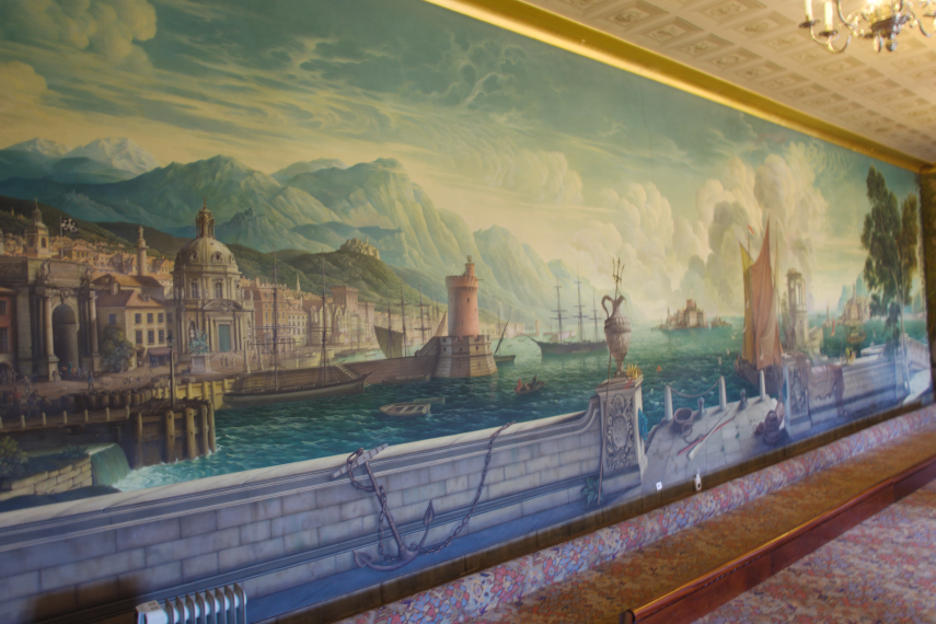 The Whistler painting, Plas Newydd, Menai Bridge, Bangor, Caernarfonshire, Wales, Great Britain