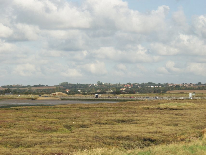 The Essex Marshes at Mersea Island, Essex, England, Great Britain