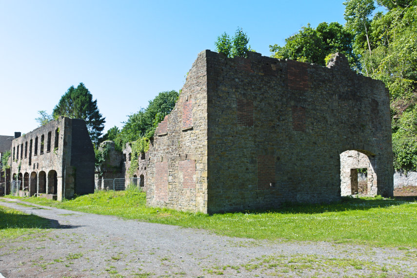 Part of the old Ironworks buildings, Neath, Glamorgan, Wales, Great Britain