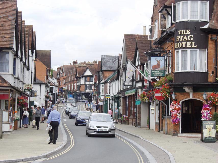 High Street, Lyndhurst, New Forest, Hampshire, England, Great Britain