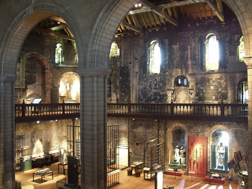 Interior of the Keep, Norwich Castle, Norwich, Norfolk, England, Great Britain