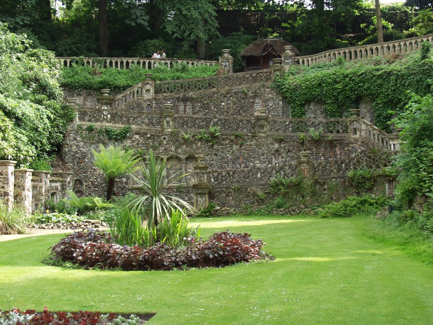 The Terrace, Plantation Garden, Norwich, Norfolk, England, Great Britain