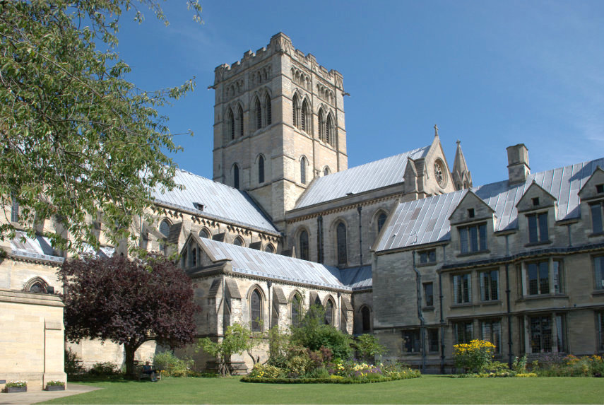 St. John's Cathedral and Garden, Norwich, Norfolk, England, Great Britain