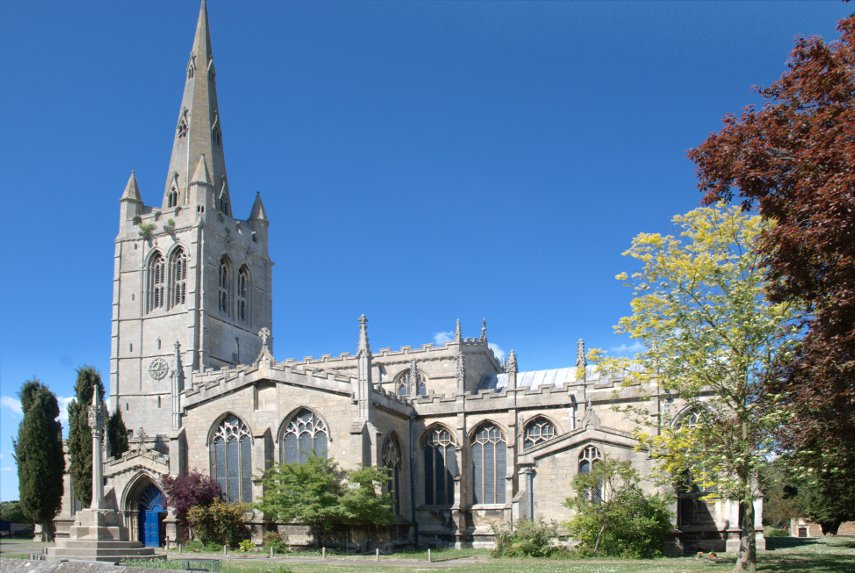 View of All Saints Church, Oakham, Rutland, England