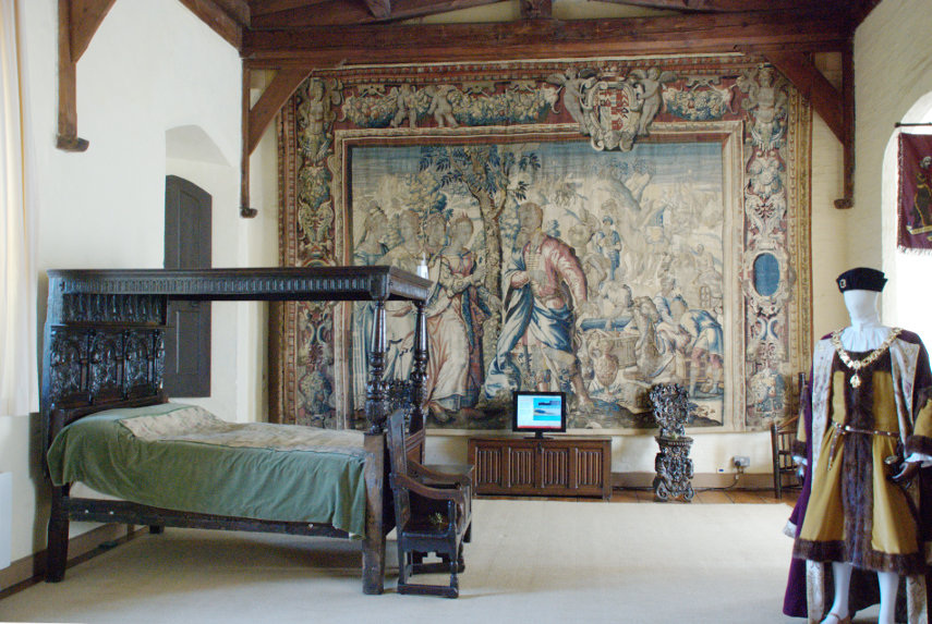 The Queen's Room, Oxburgh Hall, Oxburgh, Norfolk, England, Great Britain