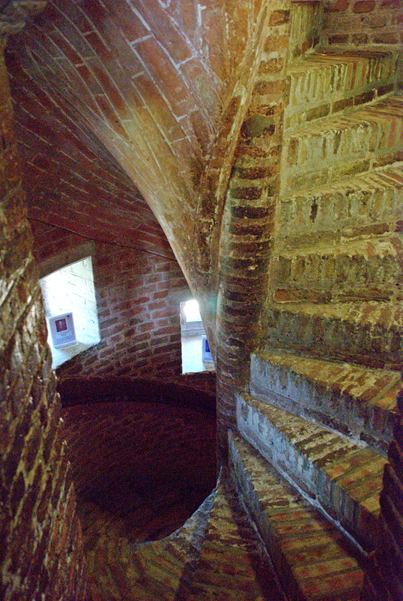 The Spiral Stairway, Oxburgh Hall, Oxburgh, Norfolk, England, Great Britain