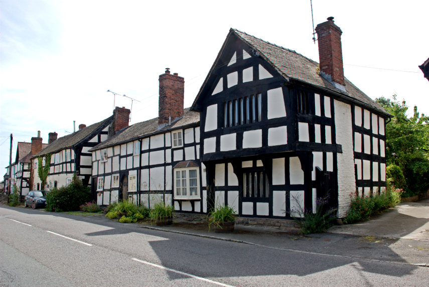Timber-framed Houses, Pembridge, Herefordshire, England, Great Britain