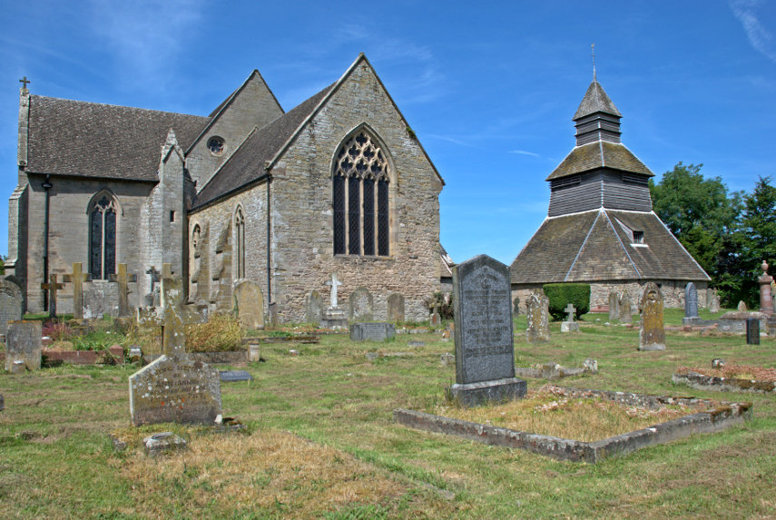 View of St. Mary's Church, Pembridge, Herefordshire, England