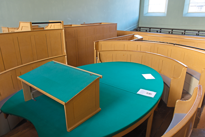 View of the Court Room, Presteigne, Radnorshire.