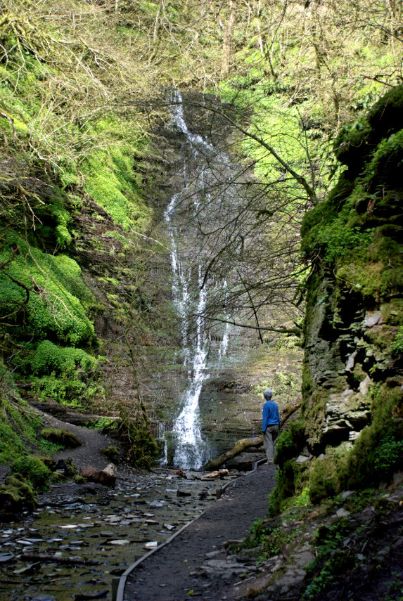 Photograph of Water Break its Neck Waterfall, Radnor Forest, Radnorshire, Wales
