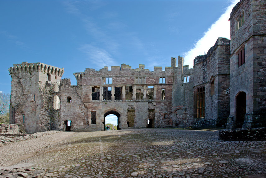 Pitchstone Court, Raglan Castle, Monmouthshire, Wales, Great Britain