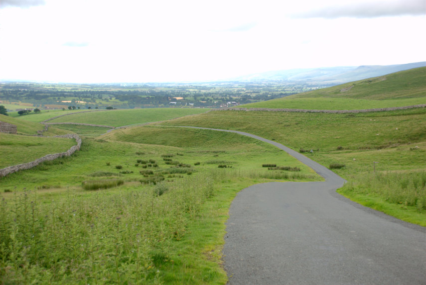 Climbing out of Nateby, Cumbria, England, Great Britain