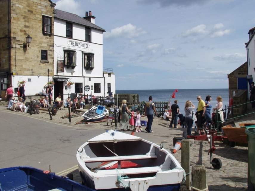 The Junction of King Street and New Street, Robin Hood's Bay, Yorkshire, England, Great Britain
