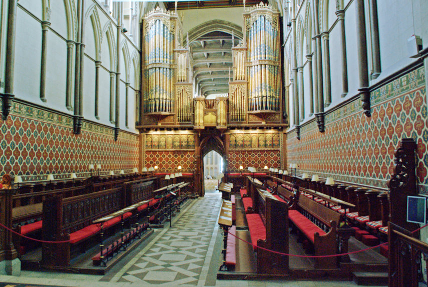 The Quire and Organ, Rochester Cathedral, Rochester, Kent, England, Great Britain