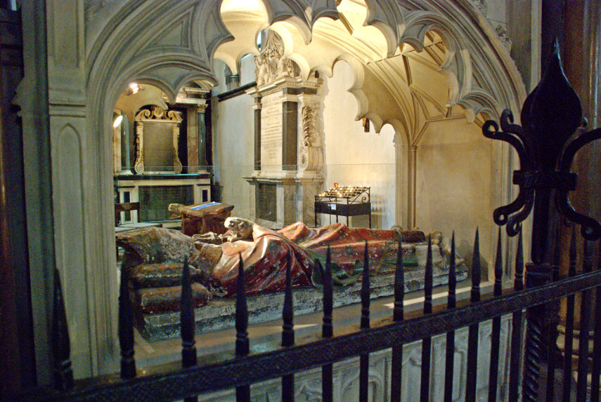 The John de Sheppey Tomb, Rochester Cathedral, Rochester, Kent, England, Great Britain
