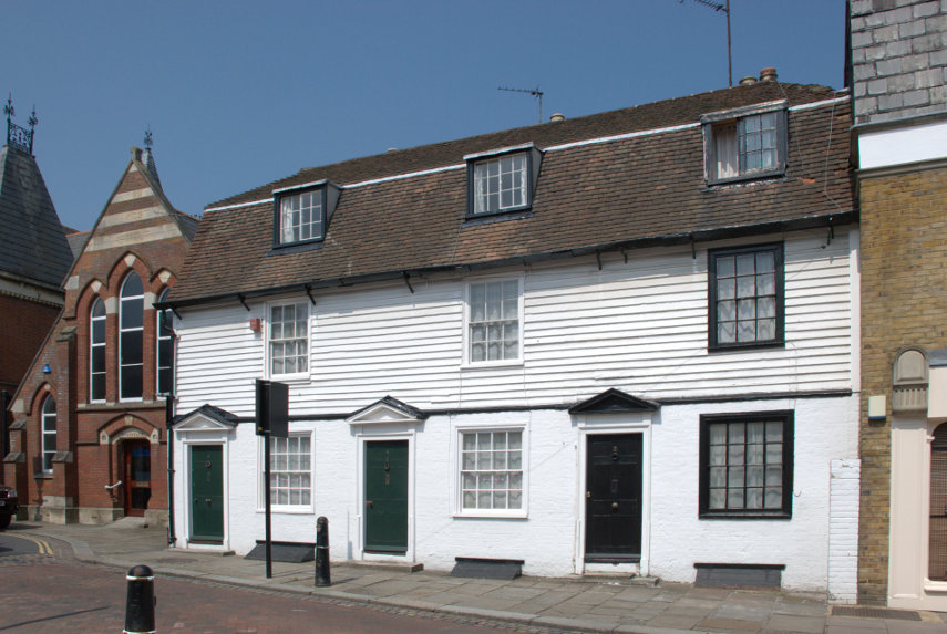 Cottages in Crow Lane, Rochester, Kent, England, Great Britain