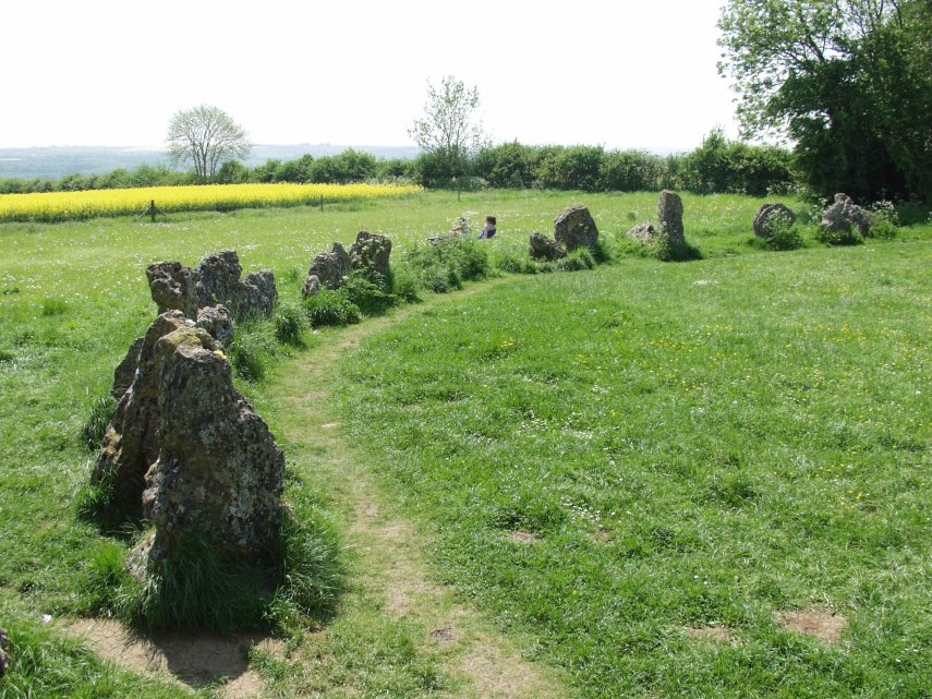 Part of the Kings Men Stone Circle, Oxfordshire, England, Great Britain