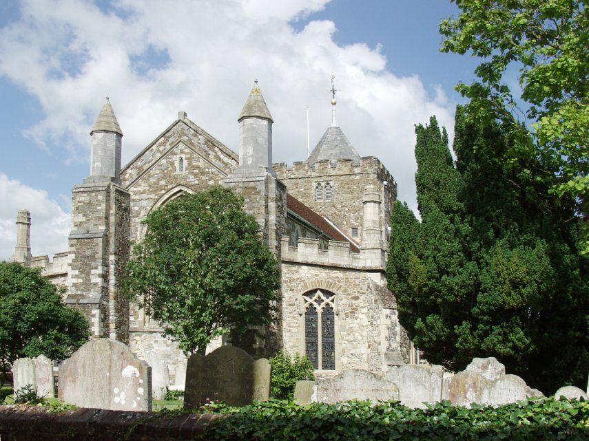 View of the East End, St. Mary's Church, Rye, Sussex, England, Great Britain