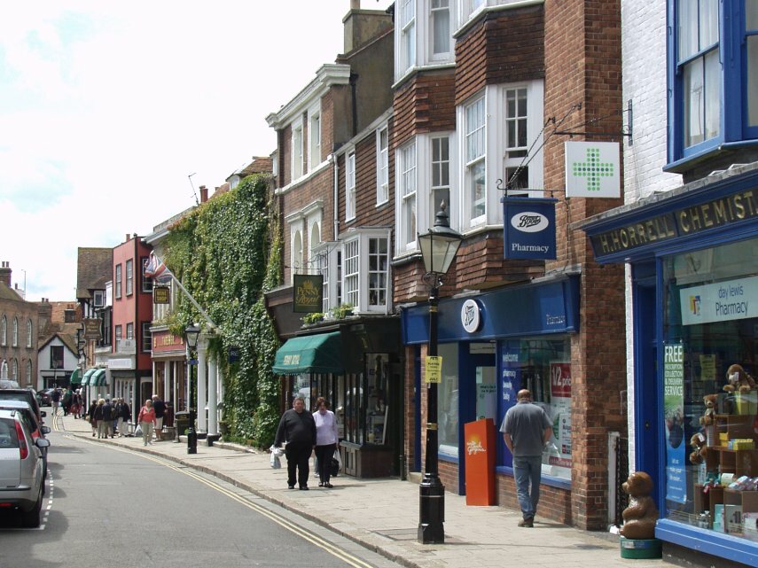 The High Street, Rye, Sussex, England, Great Britain