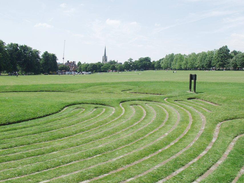 The Common and Turf Maze, Saffron Walden, Essex, England, Great Britain