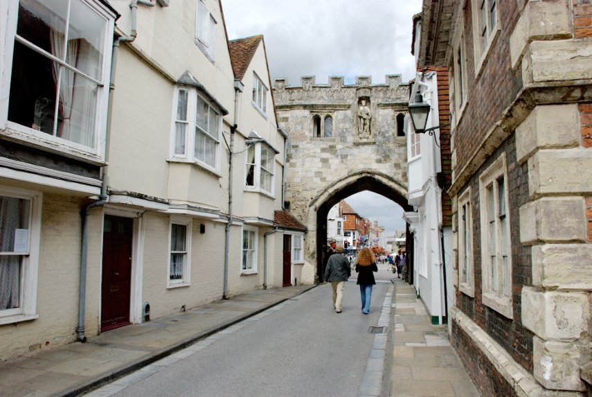 The High Street Gate, Salisbury Cathedral, Salisbury, Wiltshire, England, Great Britain