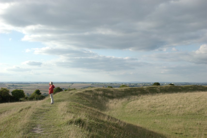 Figsbury Ring Iron Age Hill Fort, Wiltshire, England