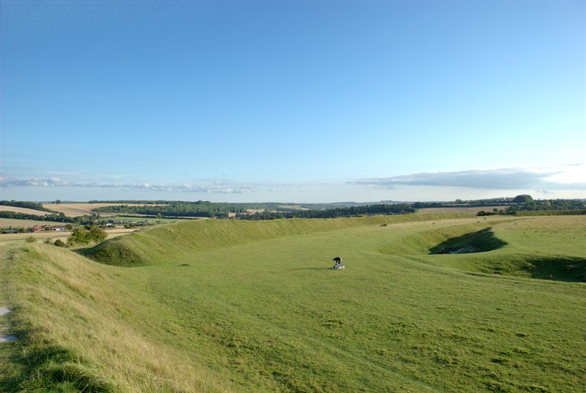 Figsbury Ring Bank and Ditch, Salisbury, Wiltshire, England, Great Britain