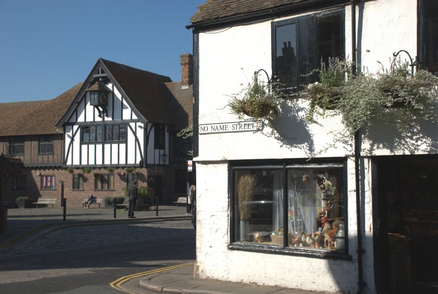 No Name Street, Sandwich, Kent, England, Great Britain