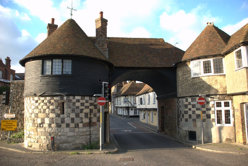 The 14th Century Barbican, Sandwich, Kent, England, Great Britain