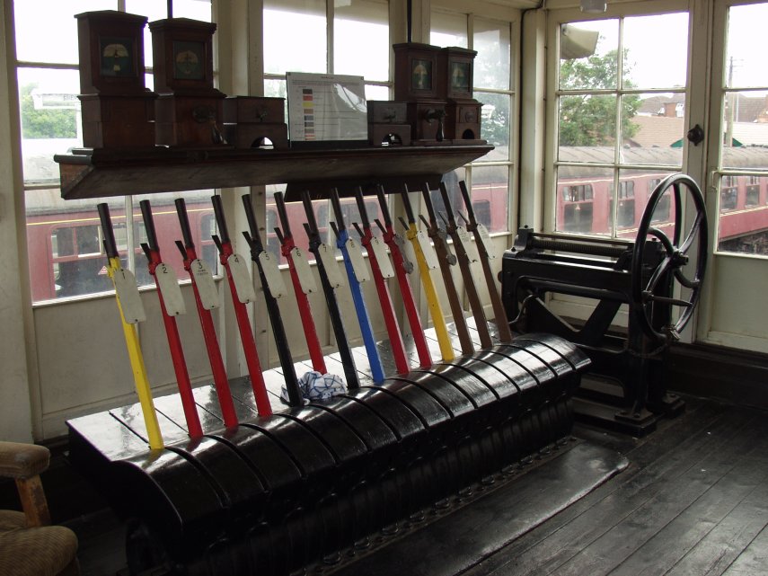 A Signal Box, Sheringham Station, Sheringham, Norfolk, England, Great Britain