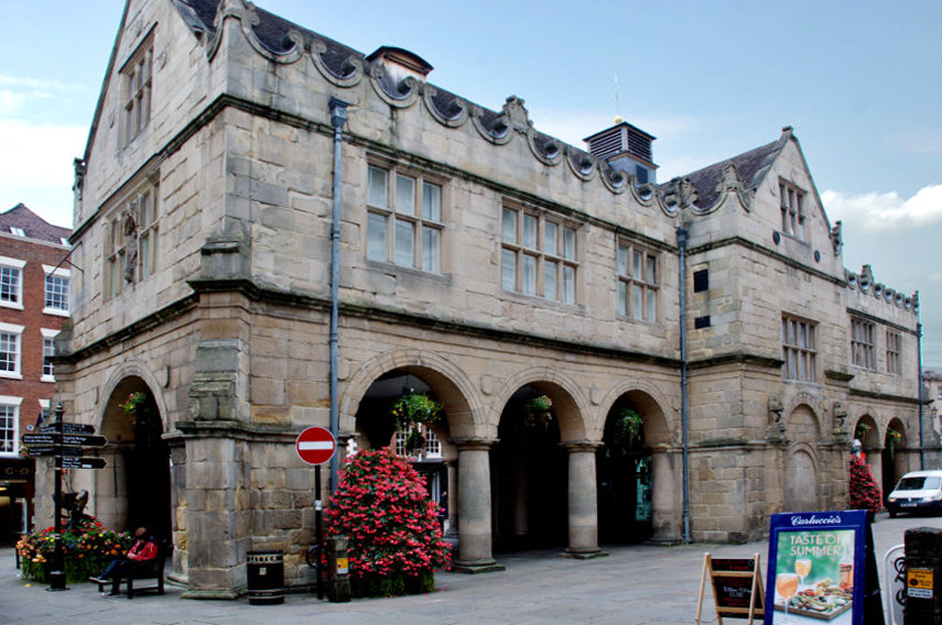 The Old Market Hall, Shrewsbury, Shropshire, England, Great Britain