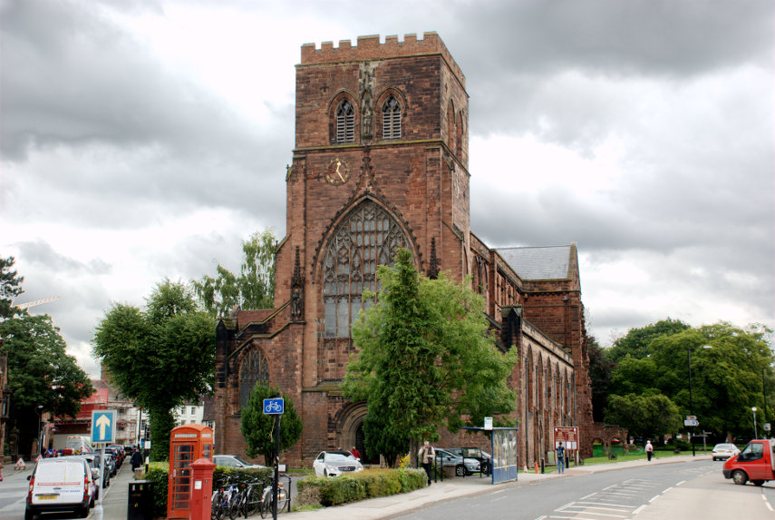 The Abbey Church, Shrewsbury, Shropshire, England, Great Britain