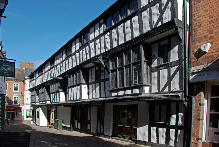 Butcher Row, Shrewsbury, Shropshire, England, Great Britain