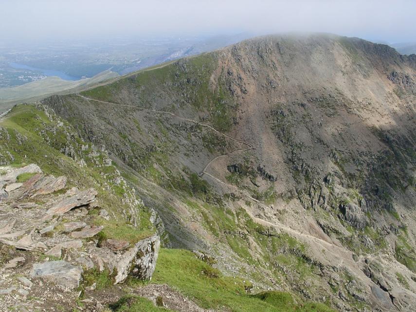 The top of the Pyg Track/Miner's Track, Snowdon, Caernarfonshire, Wales, Great Britain