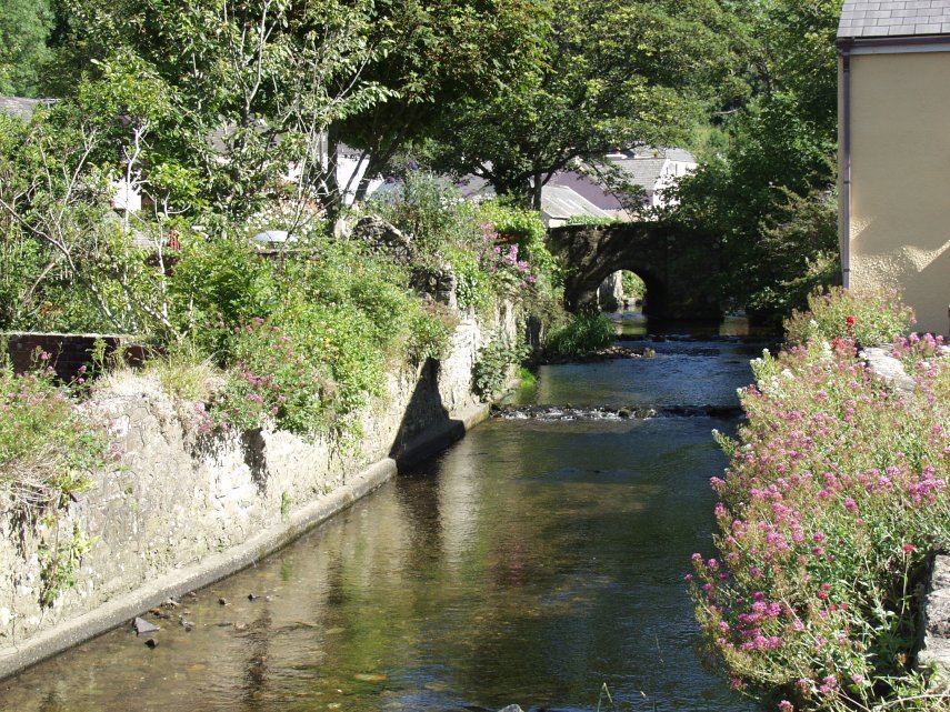 The River Solva, Solva, St. David's, Pembrokeshire, Wales, Great Britain