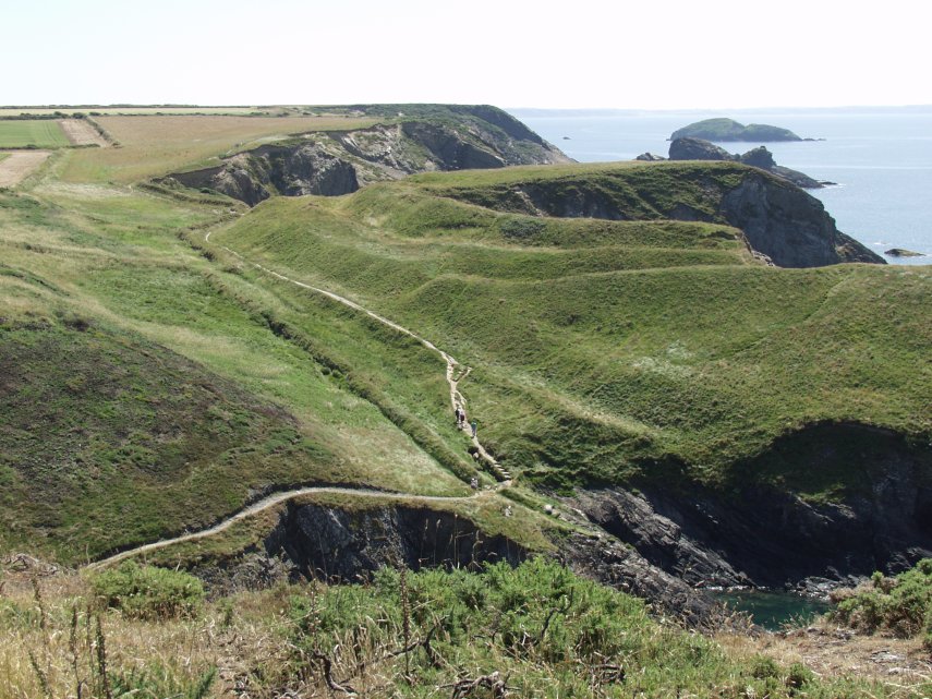 View of a footpath on the Pembrokeshire coast, Pembrokeshire, Wales
