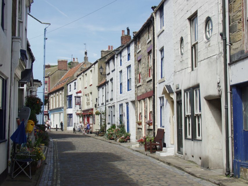 High Street, Staithes, Yorkshire, England, Great Britain