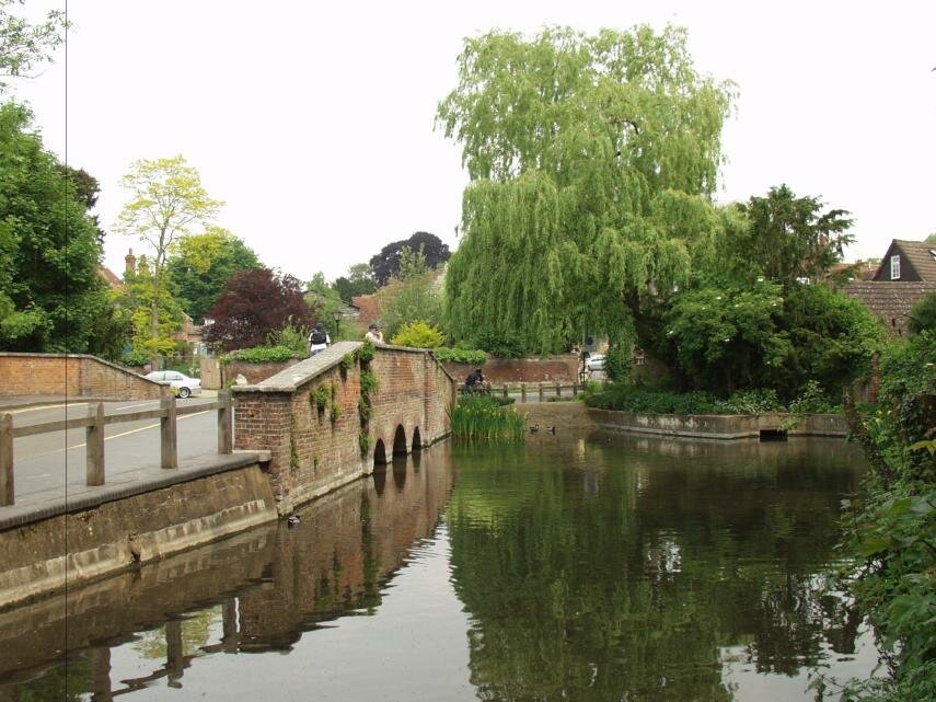 The Bridge by Kingsbury Water Mill, St. Albans, Hertfordshire, England, Great Britain