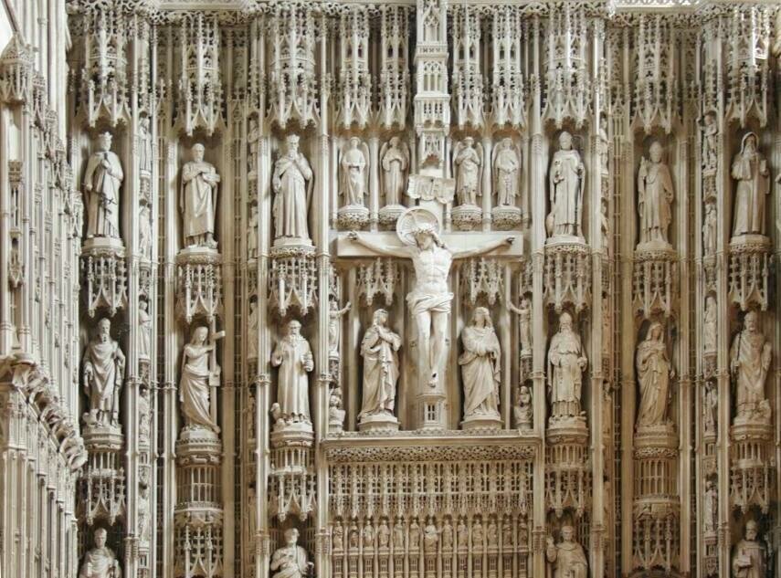 The Wallingford Screen, St. Albans Cathedral, St. Albans, Hertfordshire, England, Great Britain