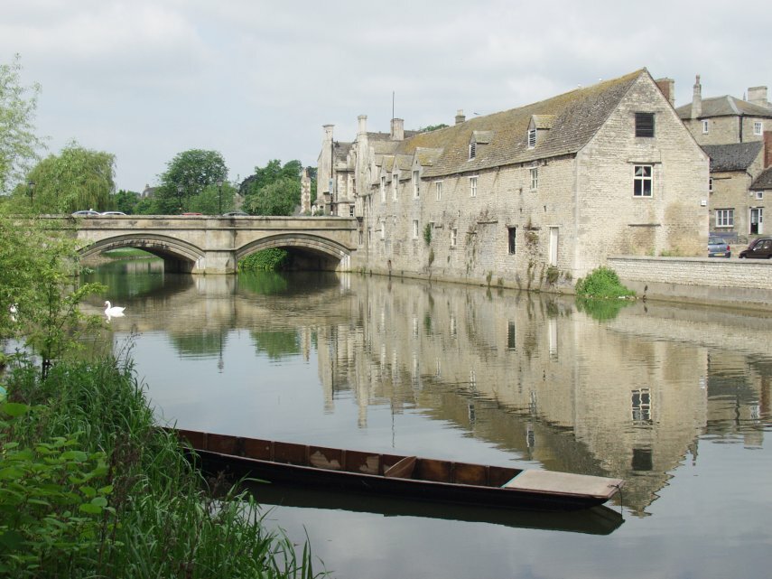 The River Welland, Stamford, Lincolnshire, England, Great Britain