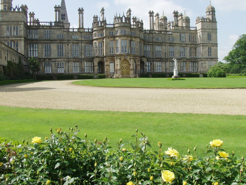 Burghley House from the North, Stamford, Lincolnshire, England, Great Britain