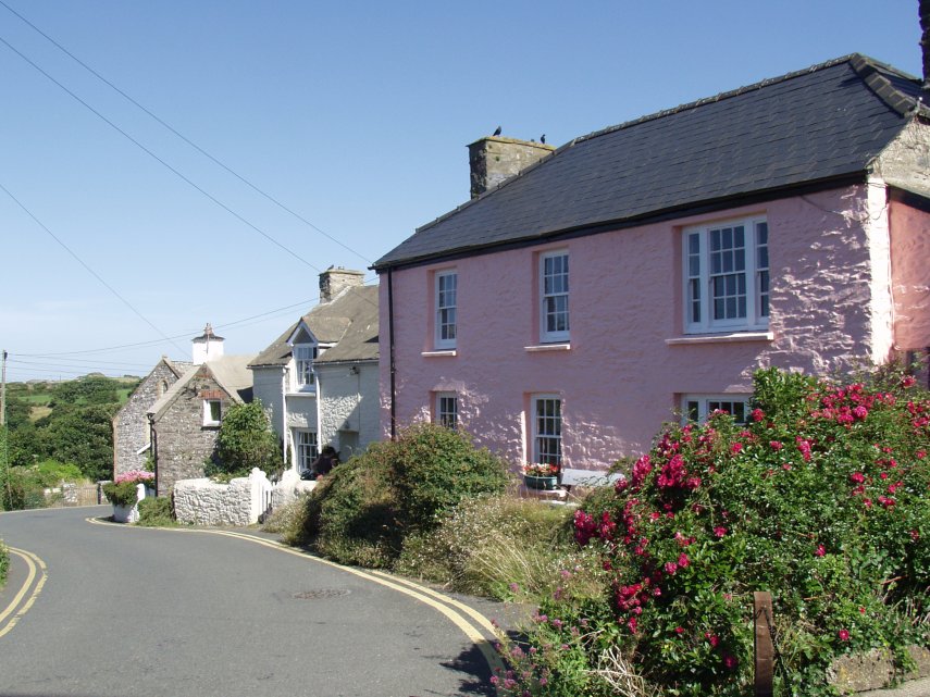 A colourful corner, St. David's, Pembrokeshire, Wales, Great Britain