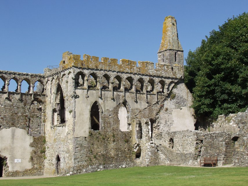 The Great Chapel, The Bishop's Palace, St. David's, Pembrokeshire, Wales, Great Britain