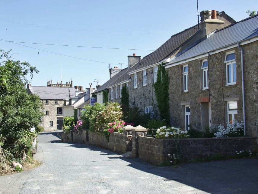 A quiet lane, St. David's, Pembrokeshire, Wales, Great Britain