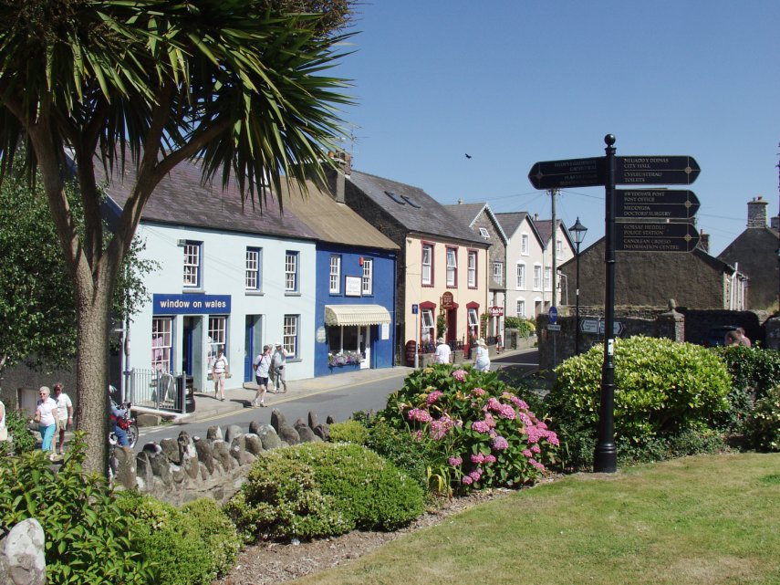 The Square, St. David's, Pembrokeshire, Wales, Great Britain